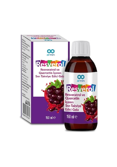 Armin Resverol Resveratrol Ve Quercetin İçeren Sıvı Takviye Edici Gıda 150 Ml