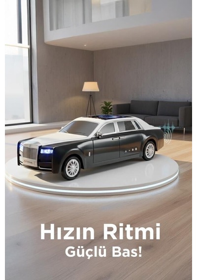 Bluetooth Hoparlör Süper Lüks Araba Tasarımlı D82 15w Müzik Masaüstü Süs Ses Sistemi