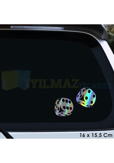 Zar Atma Araba Zar Hologram Oto Sticker Araba Etiket Çıkartma