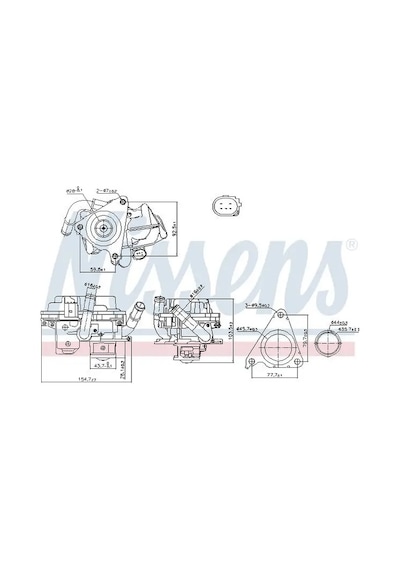 Vw Arteon Egr Valfi 2.0 Tdi 2017-2019 Dbga Dfga Dsra Dsrb Dtsa Nıssens 98379