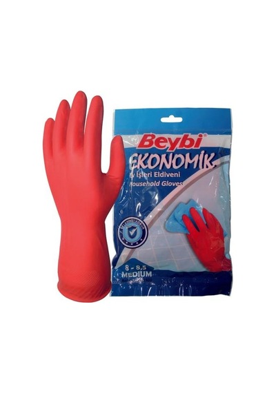 Beybi Ekonomik Bulaşık Eldiveni - 25 Çift - 1 Kutu Large 9 - 9,5