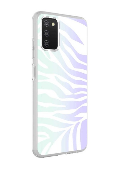 Galaxy A03s Kılıf Zore M-blue Desenli Kapak Zebra No1