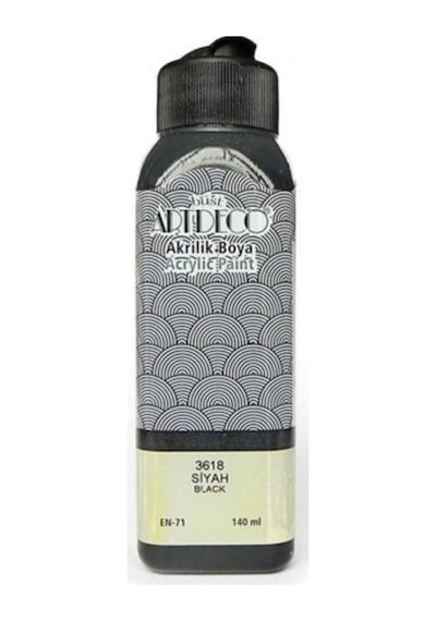 Siyah Akrilik Boya 140 Ml Siyah
