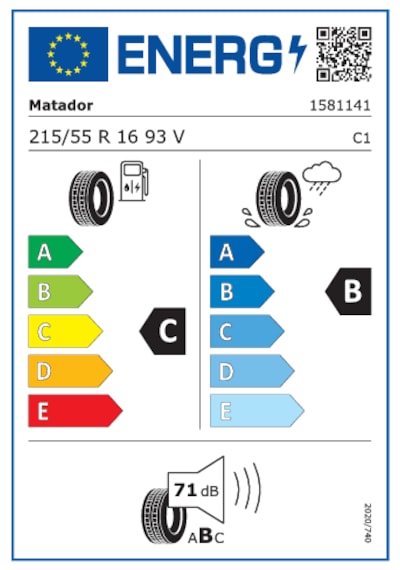 Matador 215/55r16 93v Hectorra 5 Oto Yaz Lastiği 2025 Yılı Üretim