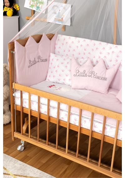Ahşap Beşik Anne Yanı Beşik Doğal Vernikli 60x120 Pembe Prenses Uyku Seti Yatak Tekerlekli Ahşap Ahşap Beşik Anne Yanı Beşik Doğal Vernikli 60x120 Pembe Prenses Uyku Seti Yatak Tekerlekli Ahşap