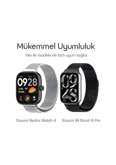 Milano Loop Xiaomi Redmi Watch 6/5/4/mi Band 10 Pro/9 Pro/8 Pro İçin Kordon Manyetik Tasarımlı Terletmeyen Mi Band 10 Pro Kordon Nefes Alabilen Metal Hasır Redmi Watch 6 Kordonu Çok Renkli Milano Loop Xiaomi Redmi Watch 6/5/4/mi Band 10 Pro/9 Pro/8 Pro İçin Kordon Manyetik Tasarımlı Terletmeyen Mi Band 10 Pro Kordon Nefes Alabilen Metal Hasır Redmi Watch 6 Kordonu Çok Renkli