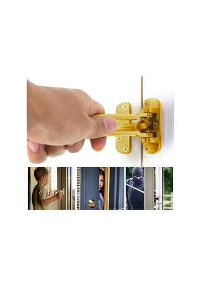 Zhltools Çelik Kapı Emniyet Kelepçesi Gold Beckett