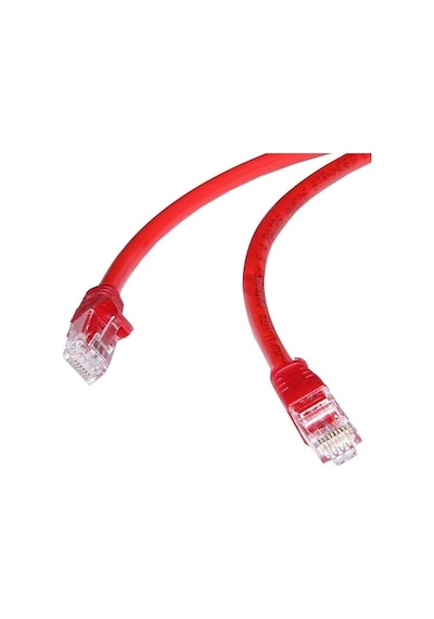 Flaxes Fnk-6003k Cat6 30cm 23awg Kırmızı Network Kablo