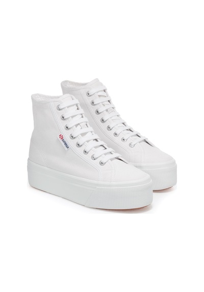 Superga 2708 Hi Top Kadın Beyaz Bilekli Sneaker Beyaz-137