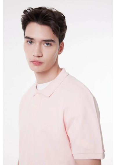Regular Fit Normal Kesim Polo Yaka Tişört L211810611 Pembe