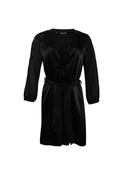 Pierre Cardin 6 Lı Saten Gecelik Çeyiz Takım Siyah