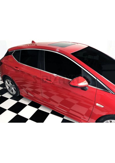 S-Dizayn  Opel Astra K Hb Krom Cam Çıtası 6 Prç. 2015 Üzeri