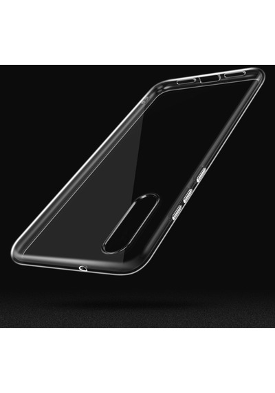 Huawei Uyumlu P20 Kılıf Zore Şeffaf Süper Silikon Kapak