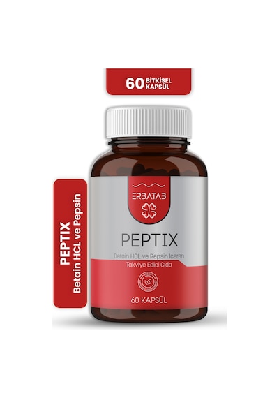 Erbatab Betain Hcl + Pepsin Takviye Edici Gıda 60 Kapsül