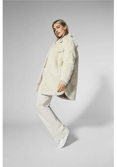 Only Onlvıda Fur Shacket Otw Bej 001