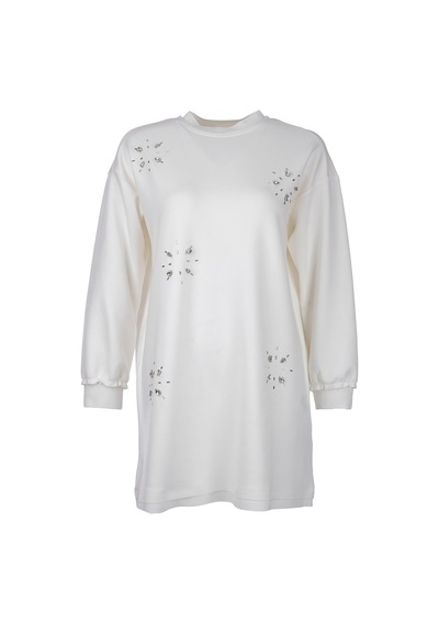 Scl Kadın Sweatshirt 10002522311001 Ekru
