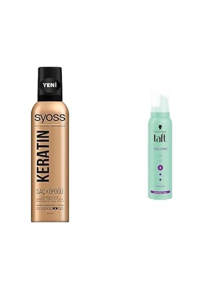 Syoss Styling Syoss Keratin Köpük, 250 Ml + Taft Köpük Volume 150 Ml
