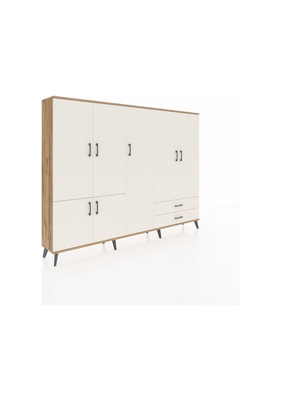 Arges Dolap 12 Raflı 2 Çekmeceli 7 Kapaklı 220x30x163 Çam-aytaşı Çam-aytaşı Arges Dolap 12 Raflı 2 Çekmeceli 7 Kapaklı 220x30x163 Çam-aytaşı Çam-aytaşı