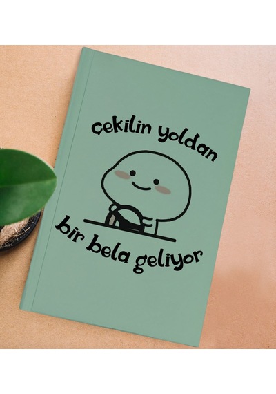 Bk Gift Sert Kapaklı Su Yeşili Lastikli Defter , Arkadaşa Hediye, Yeni İş Hediyesi, Doğum Günü Hediyesi-4 Yeşil