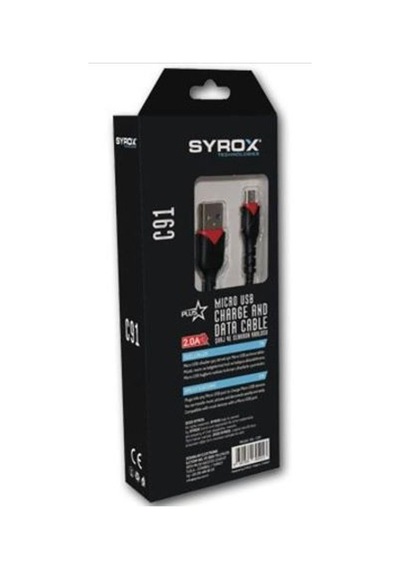 C91 Syrox 2 Amper Micro Usb Hızlı Şarj Cihaz Kablosu Data Kablo D
