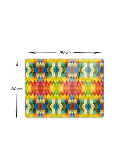 Cam Kesme Tahtası -cam Kesme Tablası Renk Cümbüşü 30cm X 40cm