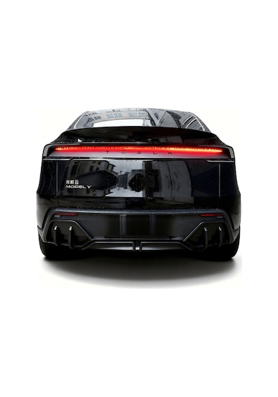 Red Lion Parts Tesla Juniper 2025-2026+ Arka Bodykit Seti - Parlak Siyah Alt Lip + 2'li Difüzör Yan Ekleri