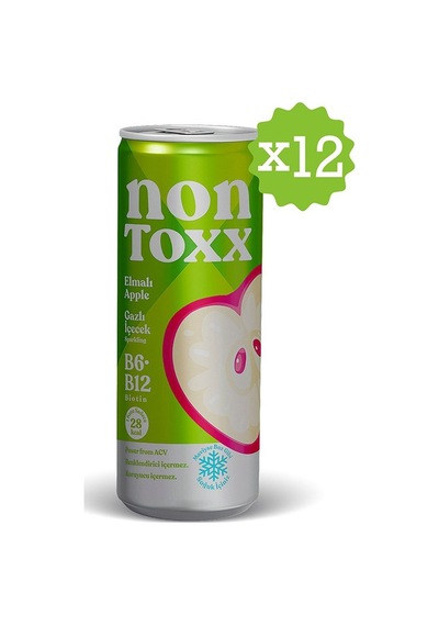 Nontoxx Elmalı, Sirkeli, Gazlı İçecek 250 Ml