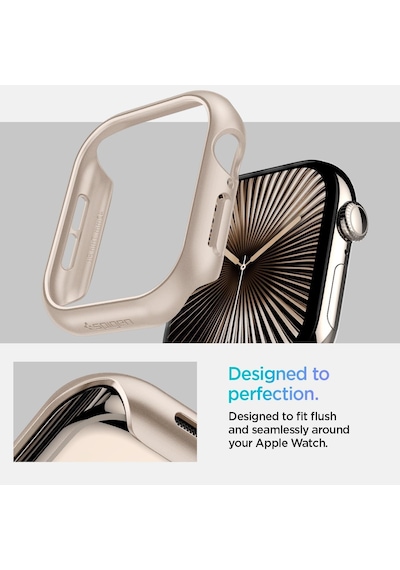 Apple Watch 42mm Seri 11/10 İle Uyumlu Kılıf Thin Fit Starlight - Acs08590 Çok Renkli