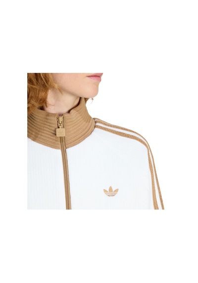 Kr0062-k Adidas Velour Knıt Tt Kadın Ceket Beyaz Kr0062-k Beyaz