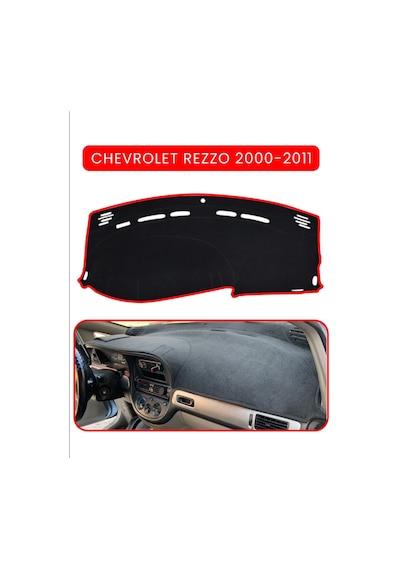 Chevrolet Rezzo 2000-2011 Torpido Koruma Halısı Kırmızı Kenar