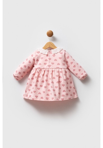 U.S. Polo Assn. Kız Bebek Pembe Elbise 5274-49015 Pembe