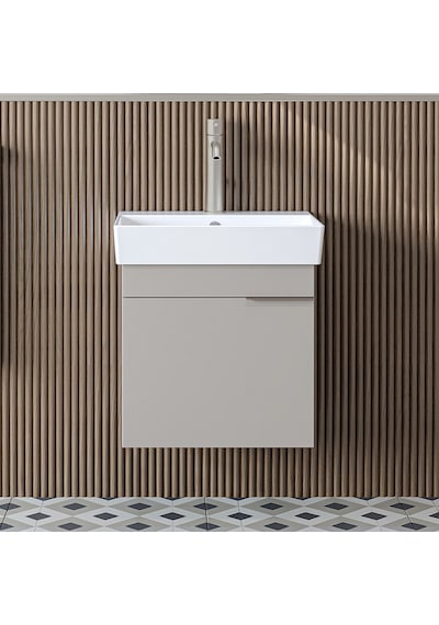 Likya Ayaksız Tek Kapaklı Lavabolu 49 Cm Banyo Dolabı Alt, Mini Lavabolu Alt Banyo Dolabı Kumtaşı Likya Ayaksız Tek Kapaklı Lavabolu 49 Cm Banyo Dolabı Alt, Mini Lavabolu Alt Banyo Dolabı Kumtaşı