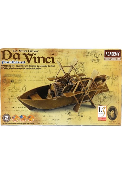 Academy 18130 Da Vinci Yandan Çarklı Bot, Plastik Model Kiti