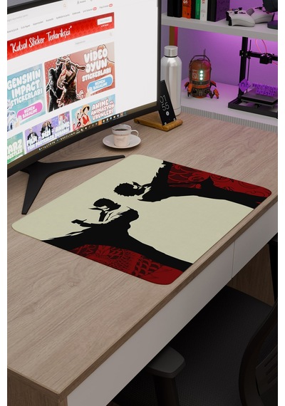 Yakuza Kaymaz Dikişli Kauçuk Oyuncu Mousepad V1 - 48x40 Xl Gaming Mouse Pad Fare Altlığı