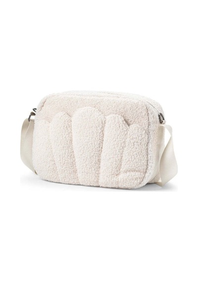 Bebek Bakım Çantası Cross Body White Bouclé White Bouclé