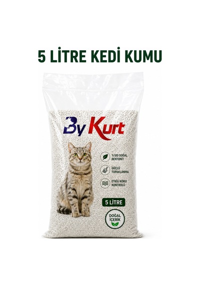 Kedi Kumu Bentonit Topaklanan Koku Kontrollü Tozsuz 5 Litre
