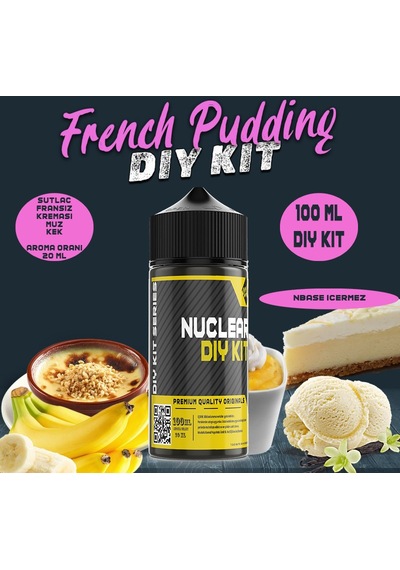 Nuclear 100 Ml Dıy Kit French Pudding Gıda Aroma 20 Ml Aroma İçerir