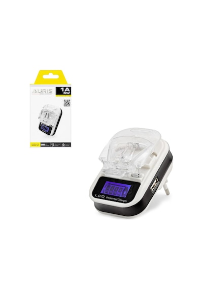 Batarya Şarj Aleti Akrep Usbli Akıllı Lcd Ekranlı 1A 5W Aurıs Ars