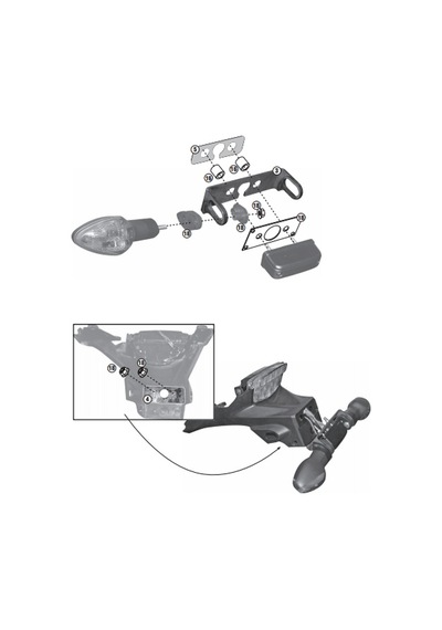 Kappa Klx1104 Honda Crossrunner 800 11-14 Yan Canta Tasıyıcı Renkli