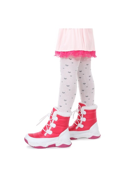 Kiko Kids Alison Bağcıklı Kız Çocuk Kar Botu Fuşya - Pembe Fuşya - Pembe
