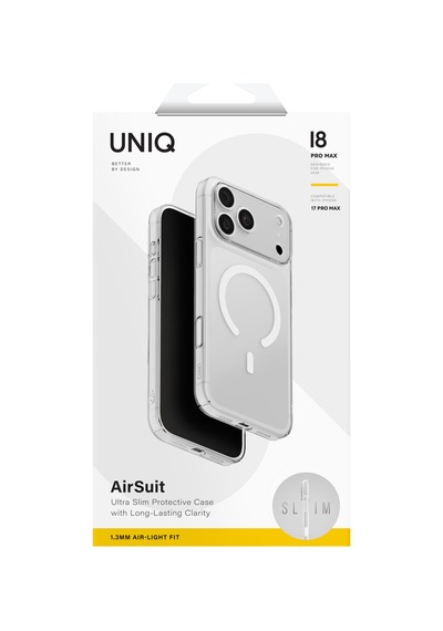 Apple iPhone Uyumlu 18 Pro Max Kılıf Slimfit 1.1 Mm İnce Tasarım Airsuit Darbe Koruma Zırh Kalitesinde Kapak Şeffaf