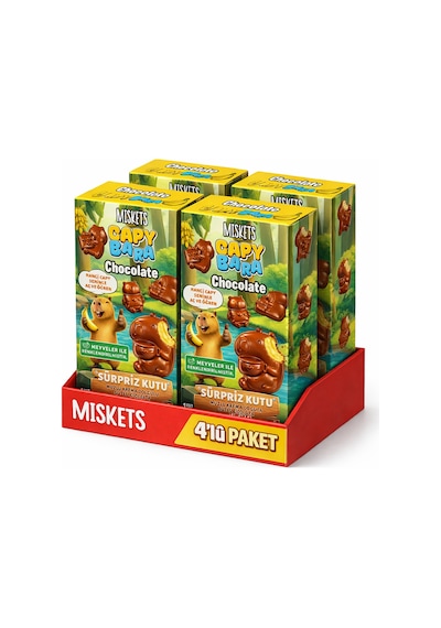 Miskets Capybara Muzlu Krema Dolgulu Sütlü Çikolata 60 G X 4 Adet