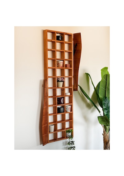 Ahşap Bardak Kupa Rafı & Baharatlık 5100
