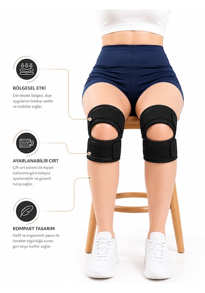 Sporcu Dizliği Ayarlanabilir Patella Destekli Dizlik Çapraz Bağ Menisküs Diz Bandajı Knee Brace