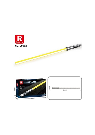 Reobrix 99012 Işın Kılıcı Sarı Yaratıcı Yapı Blok Seti Building Blocks Lightsaber - 598 Parça