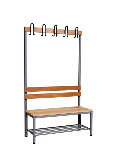 Ayakkabılıklı 4 Ayaklı Tek Taraflı Bank, 5 Kanca, 100x43x170 Cm, Spor Bankı