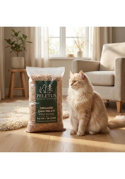 Organik Çam Peleti Kedi Kumu 6.5 Kg - 10 Litre,%100 Doğal Kimyasal İçermeyen, Güçlü Koku Kontrolü, Astımlı Ve Alerjik Kediler İçin Uygun, Tozsuz Kolay Temizlik Organik Çam Peleti Kedi Kumu 6.5 Kg - 10 Litre,%100 Doğal Kimyasal İçermeyen, Güçlü Koku Kontrolü, Astımlı Ve Alerjik Kediler İçin Uygun, Tozsuz Kolay Temizlik