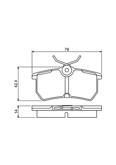 Ford Focus 1 1.8tdci 2001-2005 Bosch  Arka Balata Wva23353