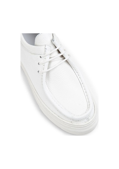 Deery Hakiki Deri Beyaz Kadın Sneaker - Z1682zbyzc01 Beyaz