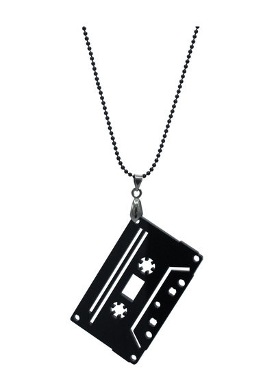Kaset Kolye - Müzik Severler Için Farklı Aksesuarlar N11.24995 Siyah